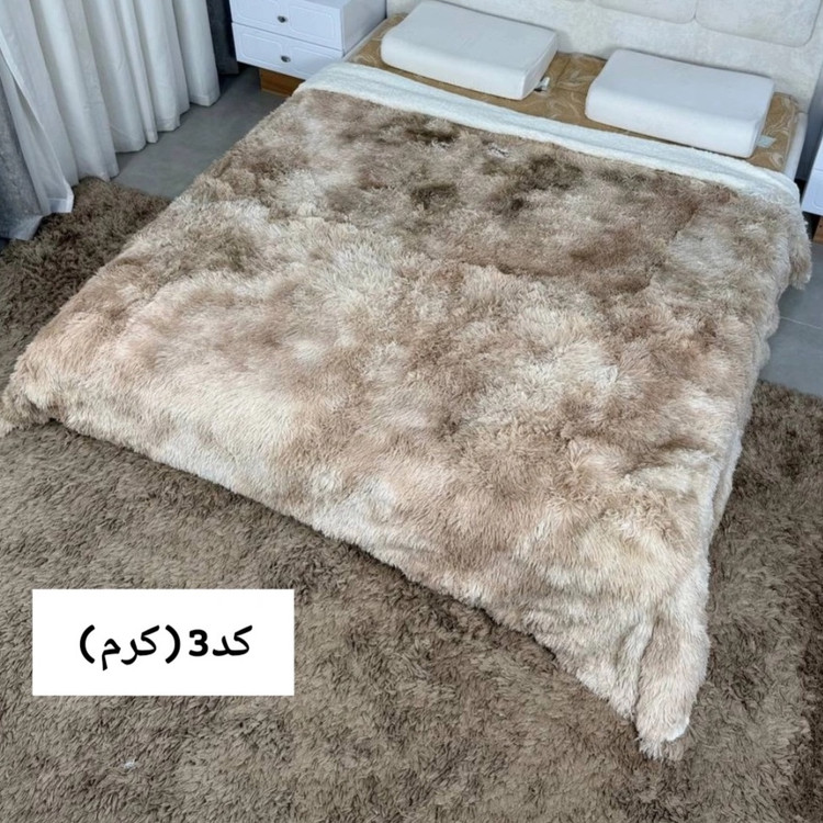 پتو تدی یکنفره خز بلند التیمیت وارداتی