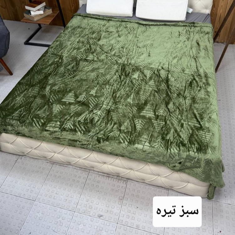 پتو یکنفره چهار فصل طرح برجسته کاج وارداتی