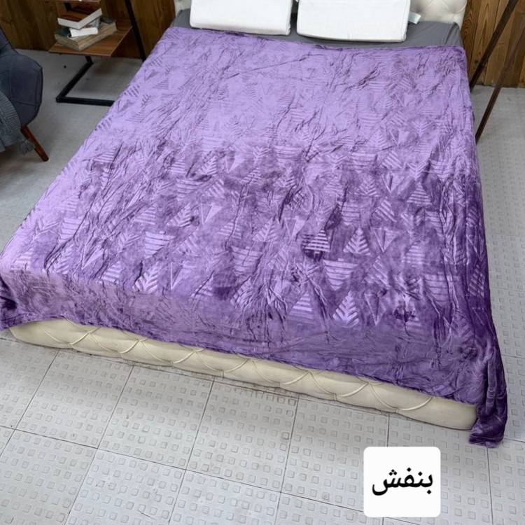 پتو دونفره چهار فصل طرح برجسته کاج وارداتی