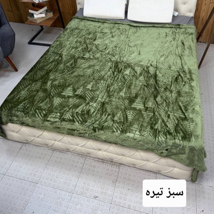 پتو دونفره چهار فصل طرح برجسته کاج وارداتی