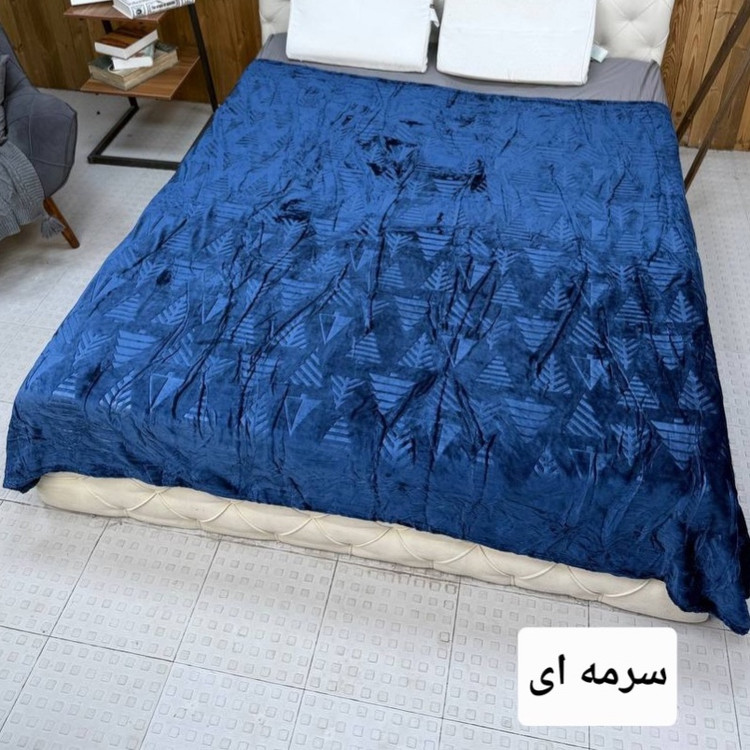 پتو دونفره چهار فصل طرح برجسته کاج وارداتی