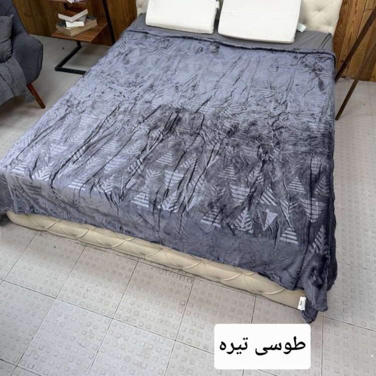پتو دونفره چهار فصل طرح برجسته کاج وارداتی