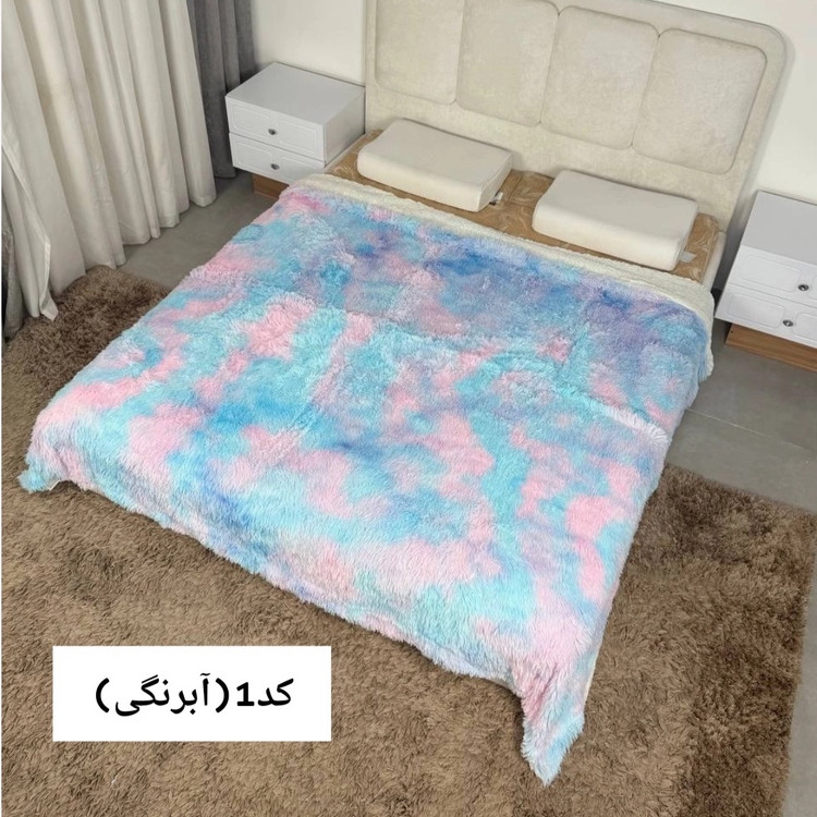 پتو تدی دونفره خز بلند التیمیت وارداتی
