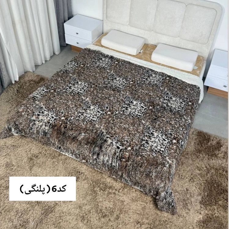 پتو تدی دونفره خز بلند التیمیت وارداتی
