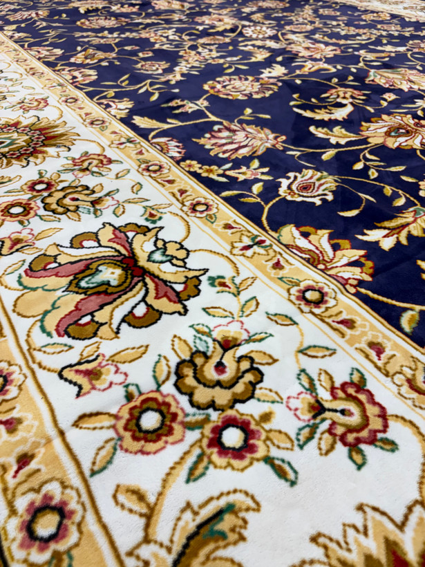 فرش ترک ۱۲ متری کرم سورمهای